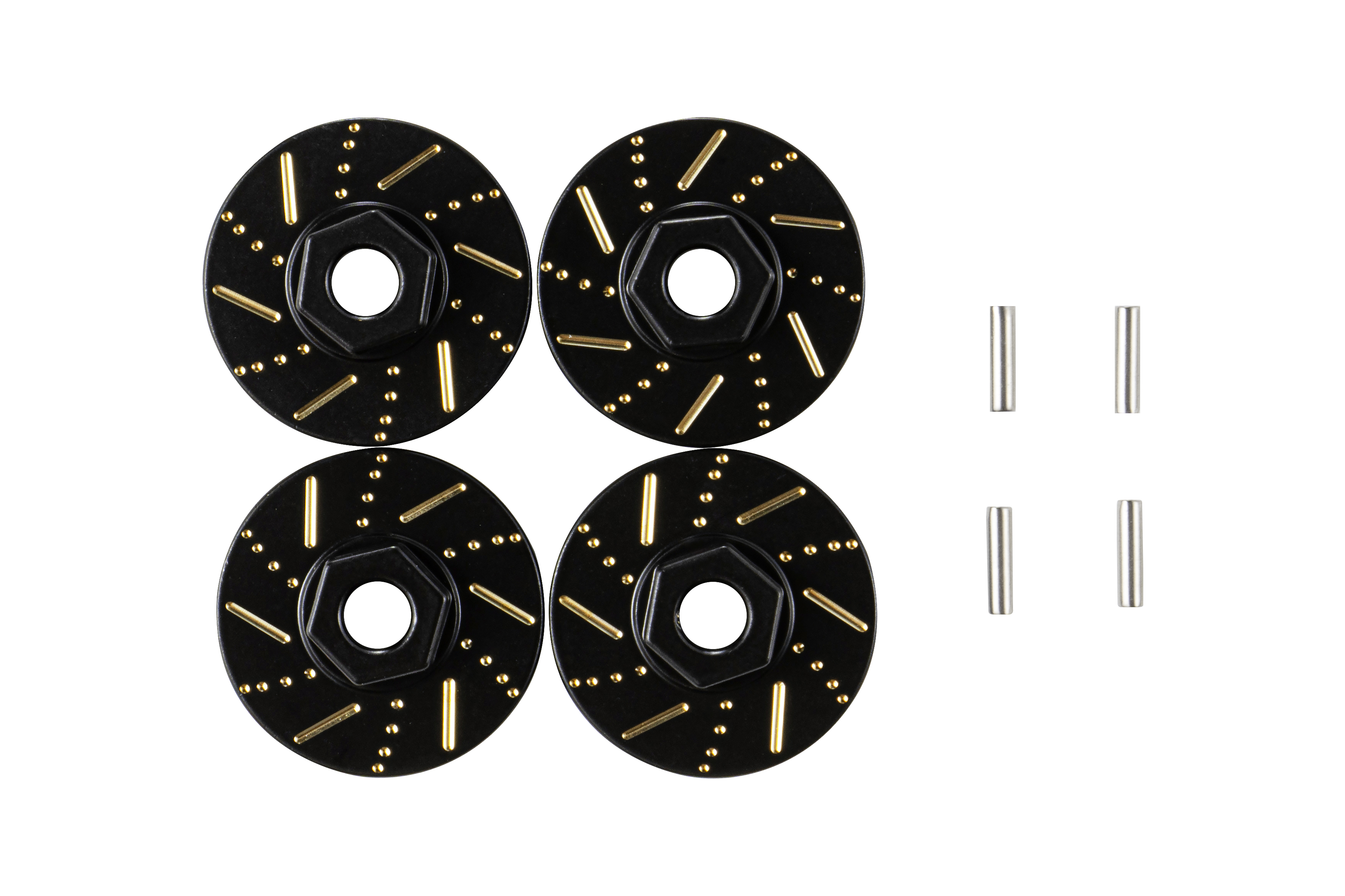 BATRAZZI 7mm Brass Brake Disc Black (4pcs)-BTZ1194BK