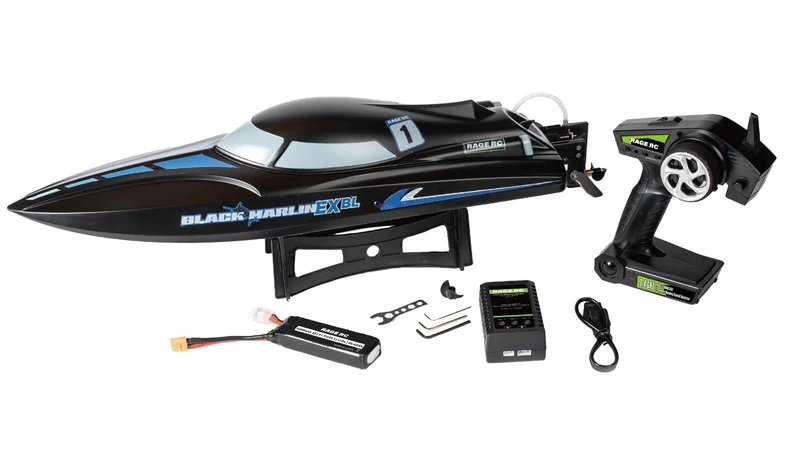 Rage R/C - Black Marlin EX Brushless RTR Boat-RGRB1405