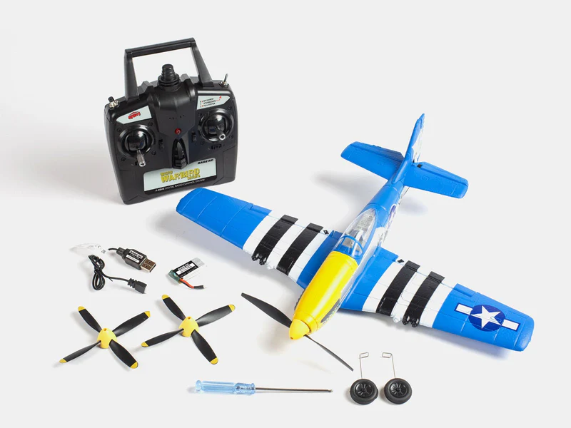 Rage R/C - P-51D Obsession Micro RTF Airplane with PASS (Pilot Assist Stability Software) System-RGRA1300V2