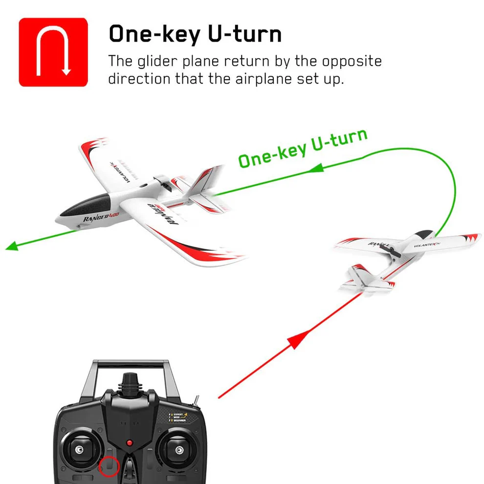 VOLANTEXRC Ranger 400 PNP 400mm RC Gliders Aircraft-76106