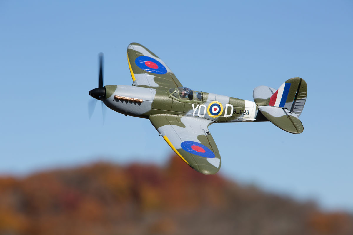 Supermarine Spitfire Micro RTF Airplane with PASS (Pilot Assist Stability Software) System