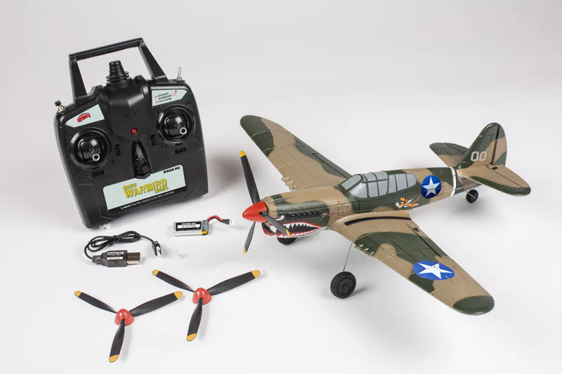 Rage R/C - Curtiss P-40 Warhawk Micro RTF Airplane w/PASS-RGRA1305