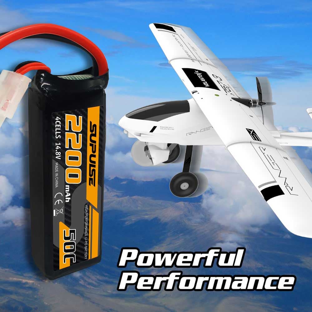  Skip to product information SUPULSE 2pcs 14.8V 4S 2200mAh 50C Lipo Battery with XT60 Plug