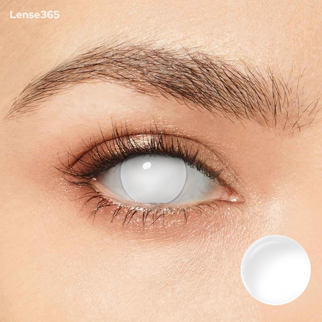 Lense365 Blind White Cosplay Colored Contact Lenses