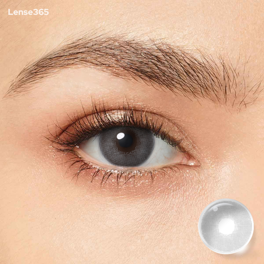 Lense365 Broadway Sliver Gray Colored Contact Lenses