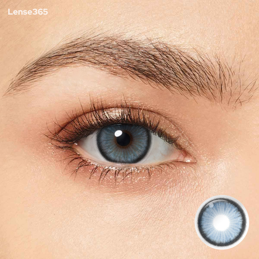 Lense365 Diamond N Pacific Blue Colored Contact Lenses
