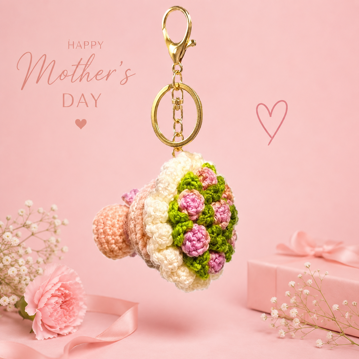 Bouquet keychain