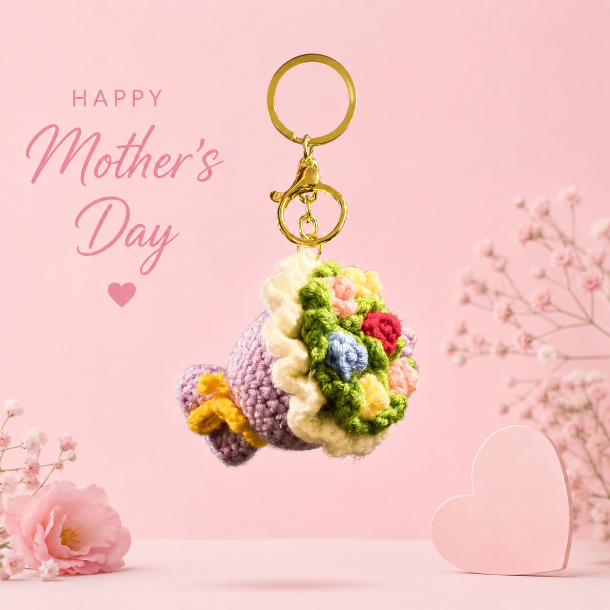 Bouquet keychain