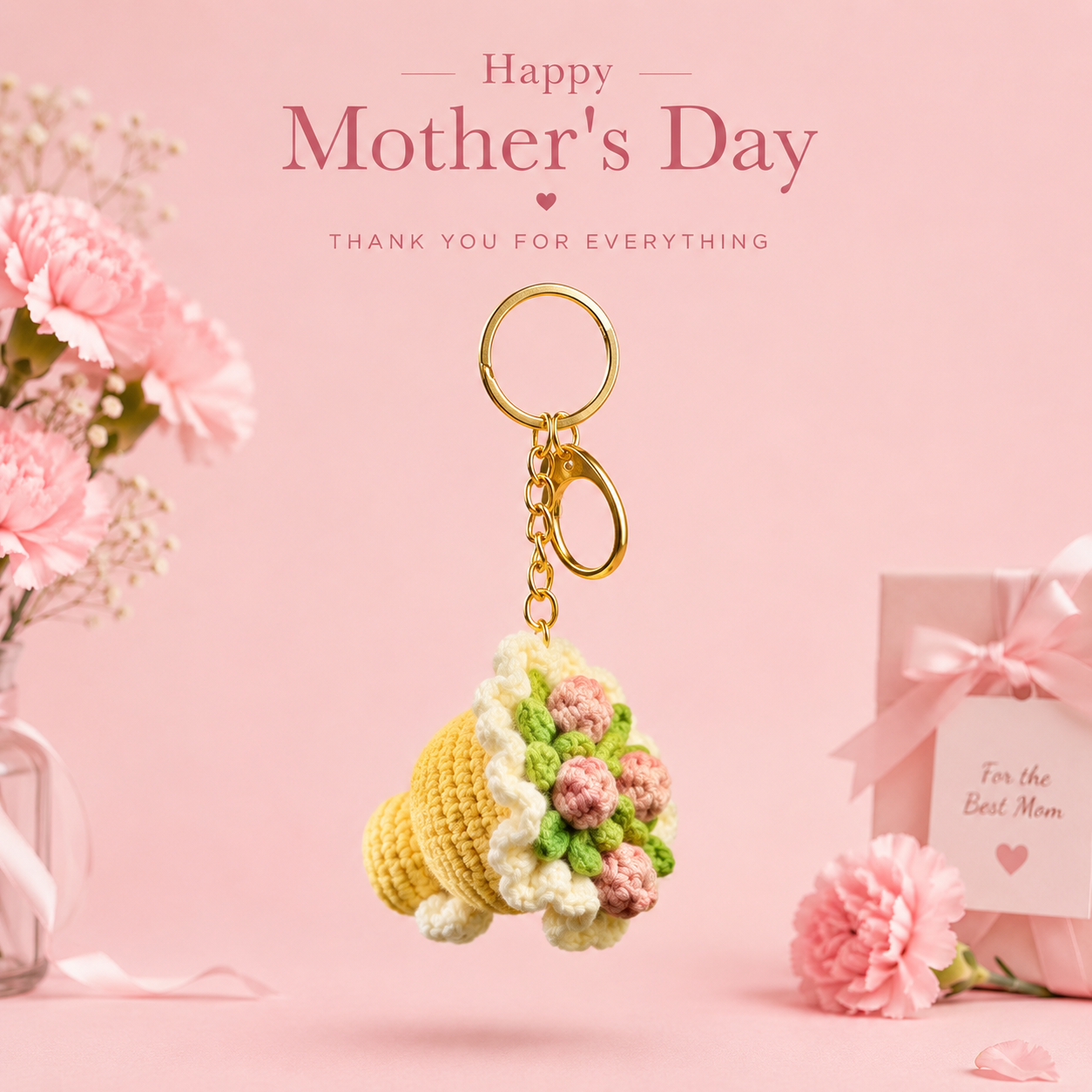 Bouquet keychain