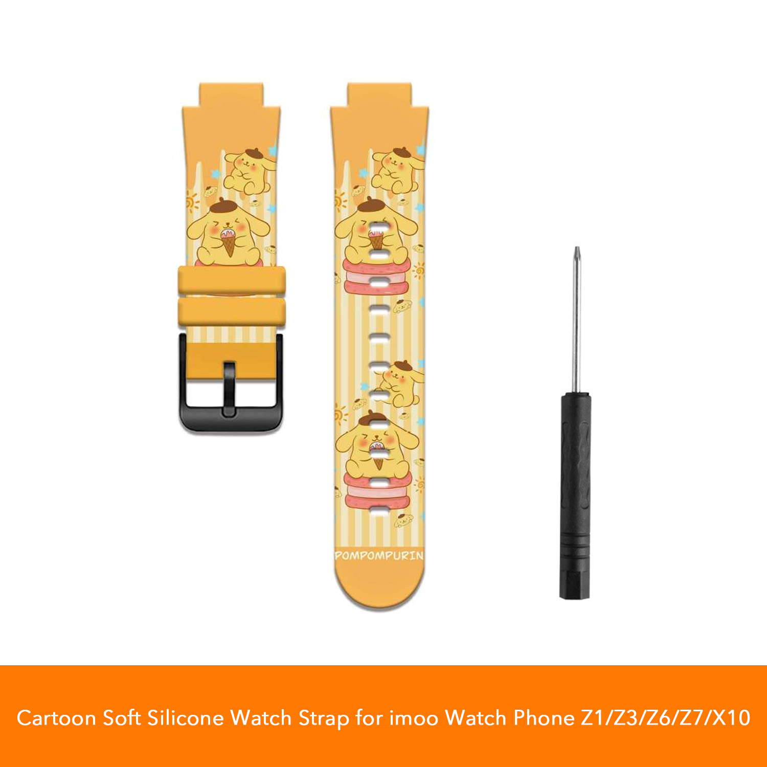 Sanrio Printed Soft Silicone Strap for imoo Watch Phone Z1/Z6/Z7