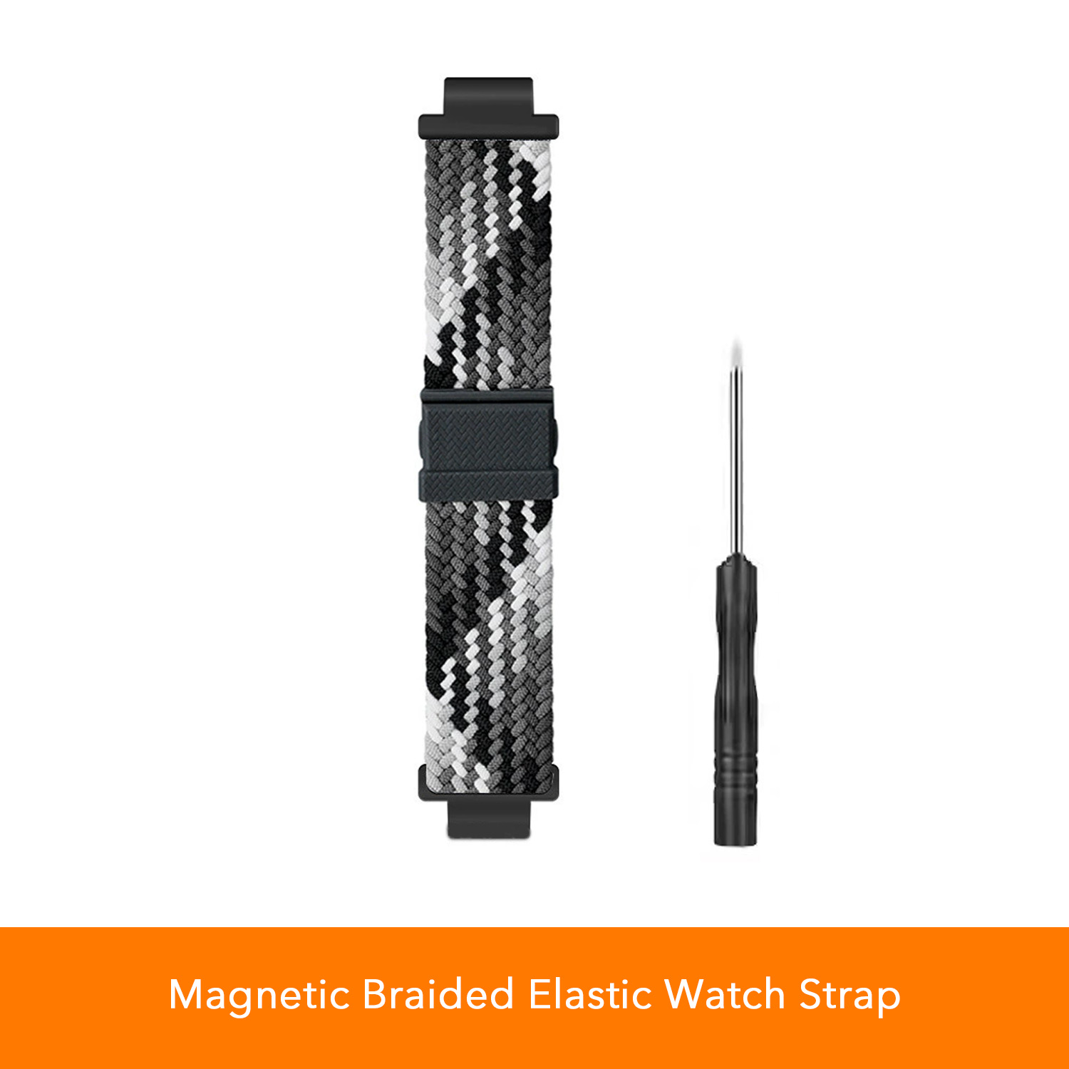 Magnetic Braided Elastic Watch Strap