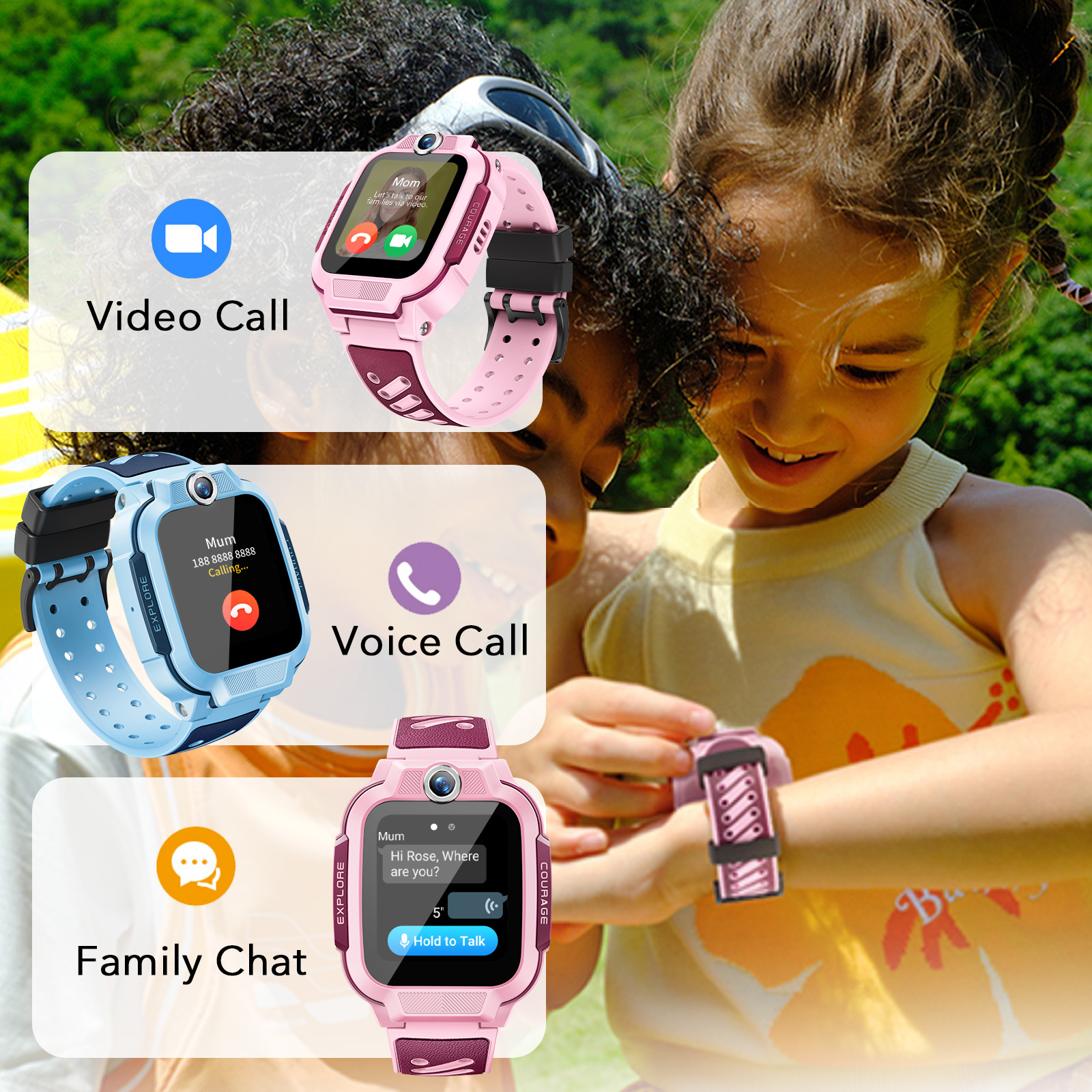 Kids Watches - The imoo Watch Phone Z3 and Smart Watch for Kids - Perfect Children's Gift