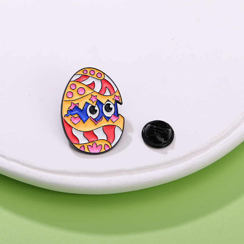 Easter Egg Dinosaur Badge