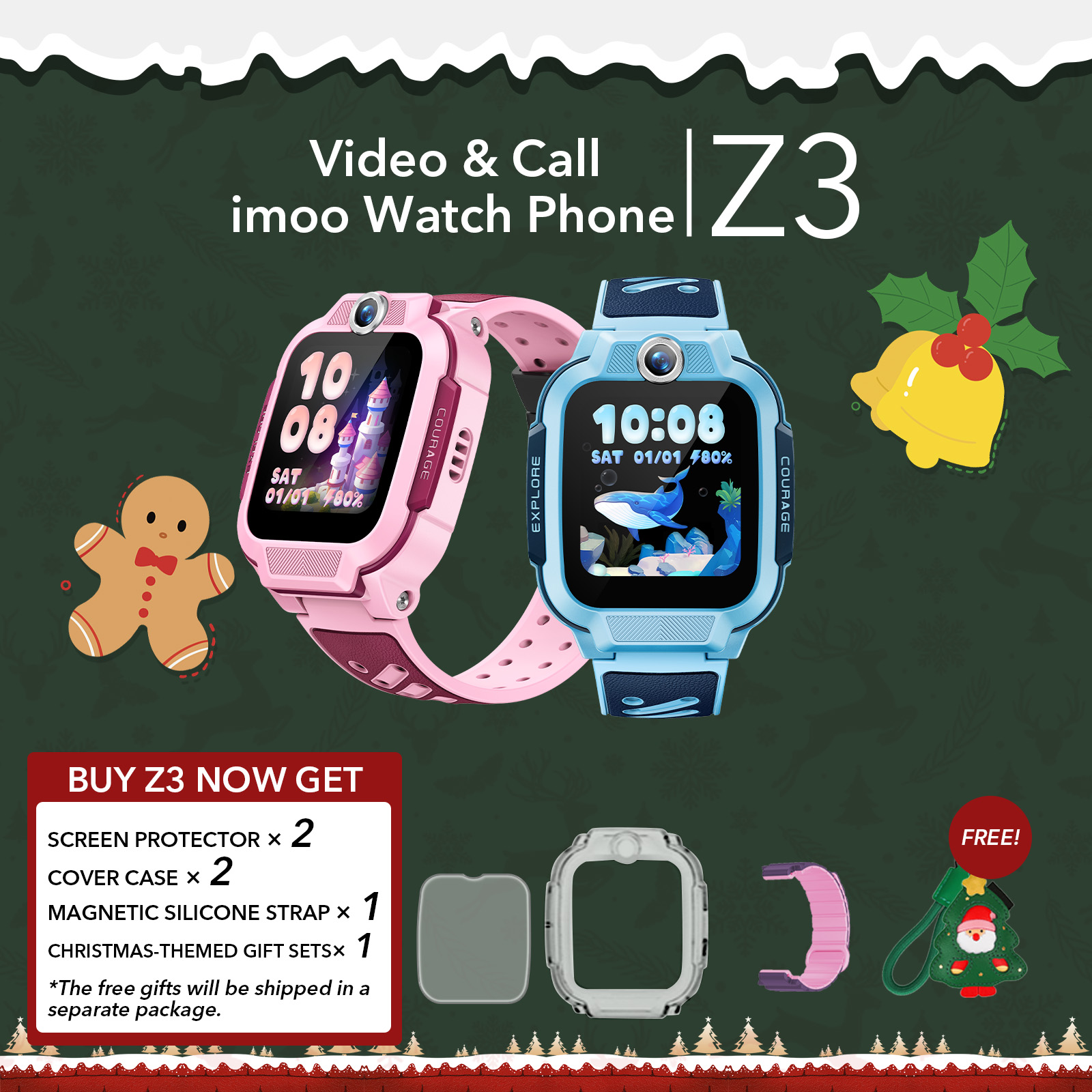 Kids Watches - The imoo Watch Phone Z3 and Smart Watch for Kids - Perfect Children's Gift
