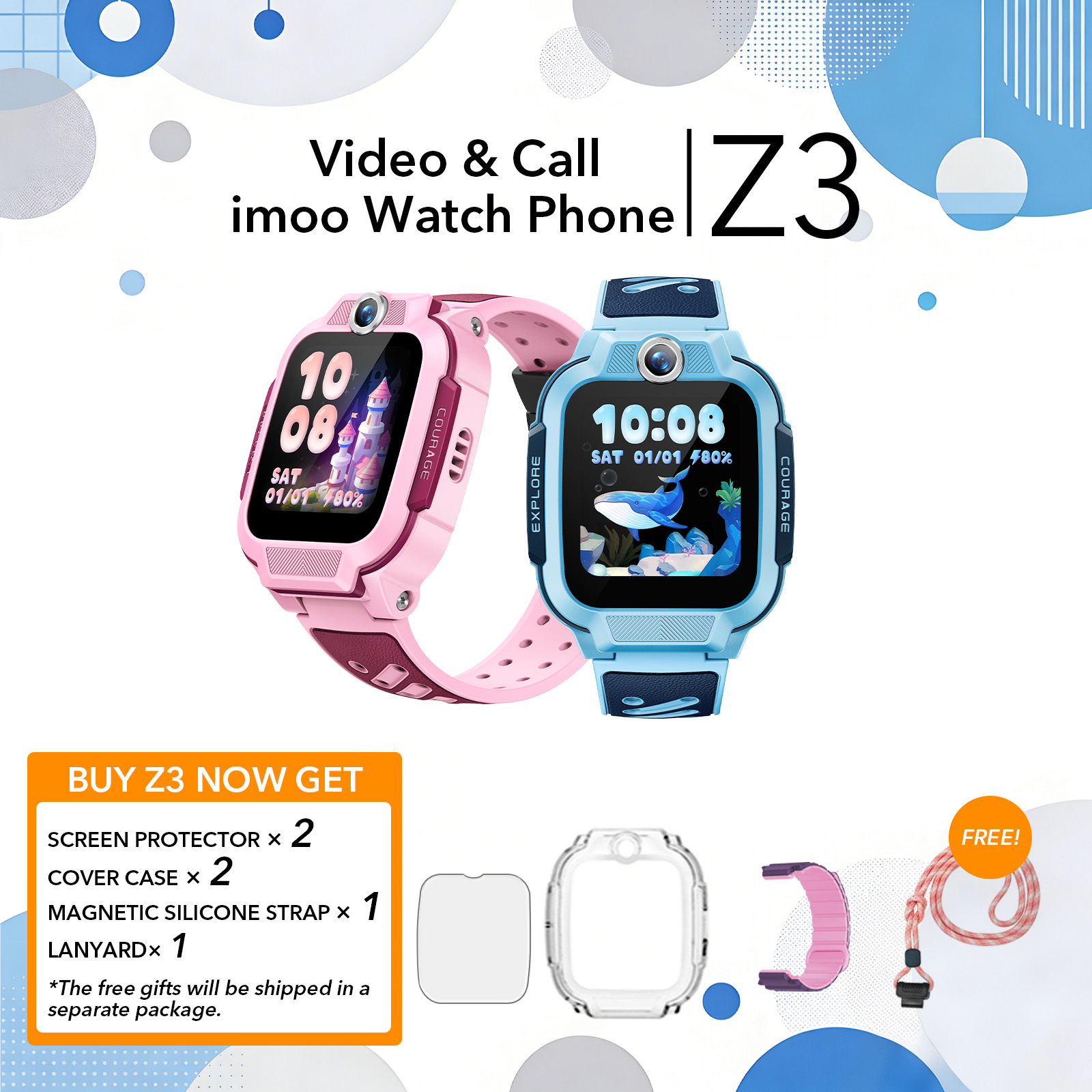 Kids Watches - The imoo Watch Phone Z3 and Smart Watch for Kids - Perfect Children's Gift