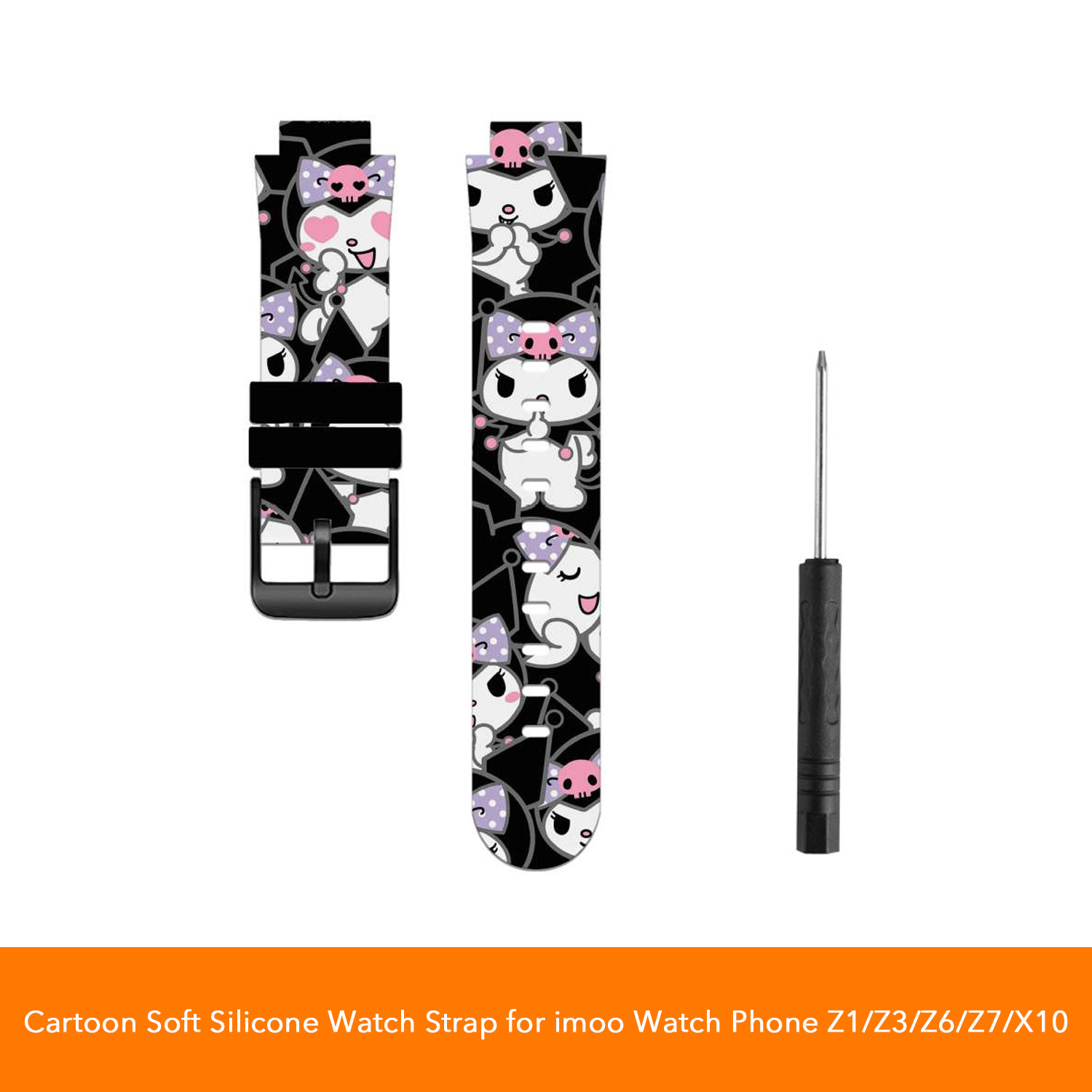 Sanrio Printed Soft Silicone Strap for imoo Watch Phone Z1/Z6/Z7