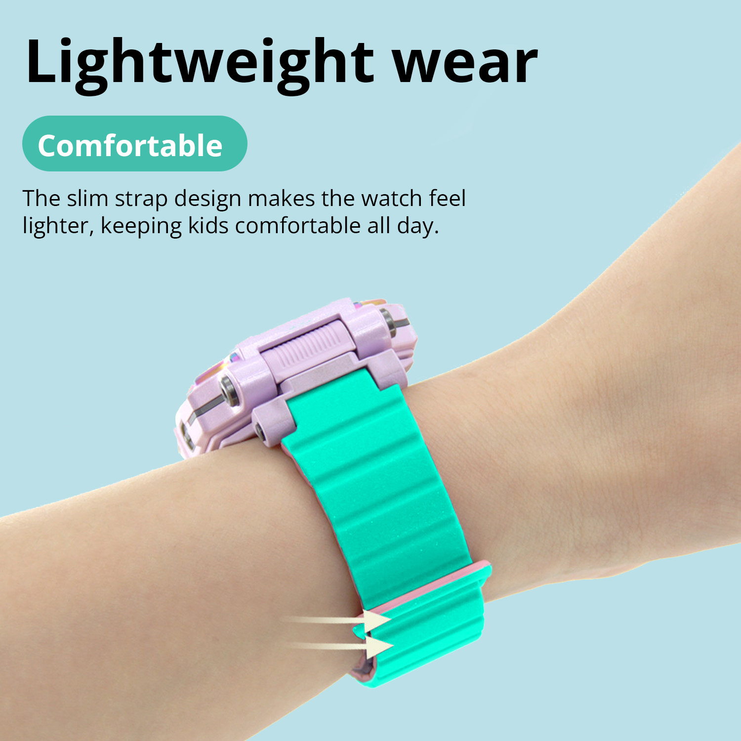 Magnetic Clasp Soft Silicone Strap for imoo Watch Phone Z1/Z6/Z7