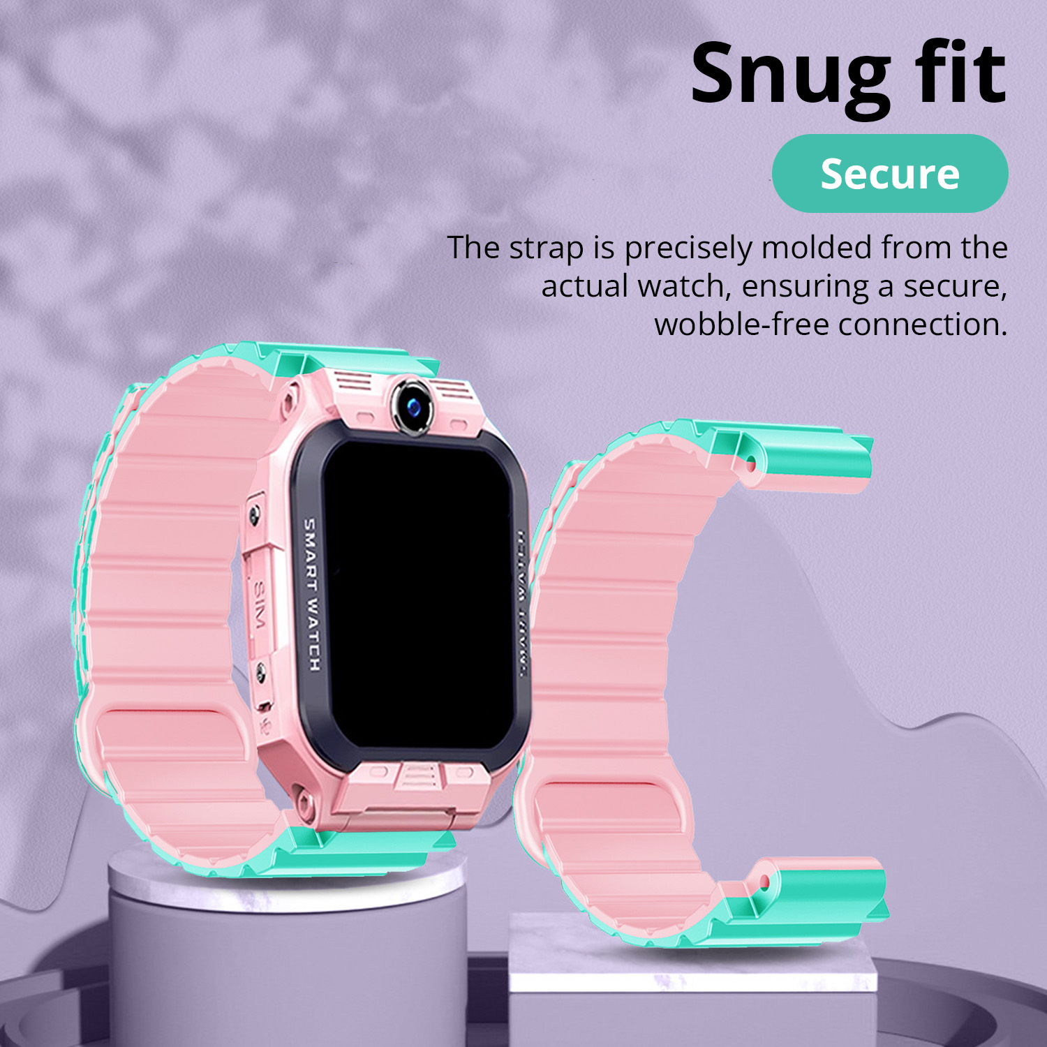 Magnetic Clasp Soft Silicone Strap for imoo Watch Phone Z1/Z6/Z7