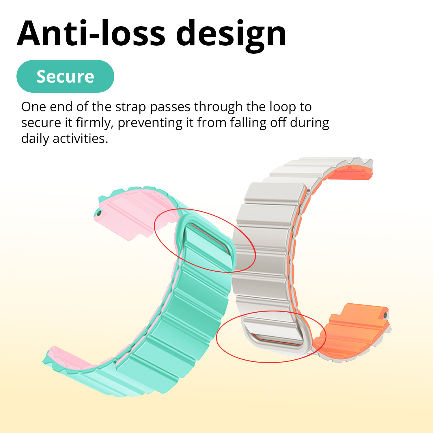 Magnetic Clasp Soft Silicone Strap for imoo Watch Phone Z1/Z6/Z7