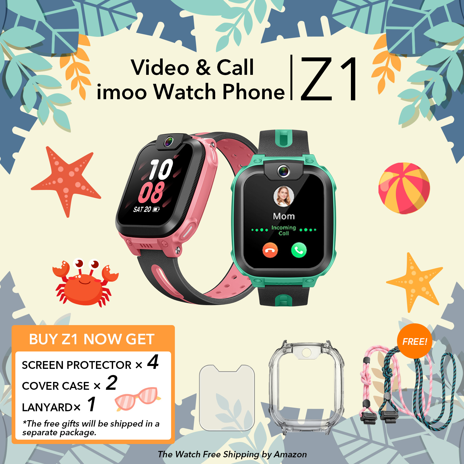 Prime Day Sale Kids Watches - The imoo Watch Phone Z1 and Smart Watch for Kids - Perfect Children's Gift