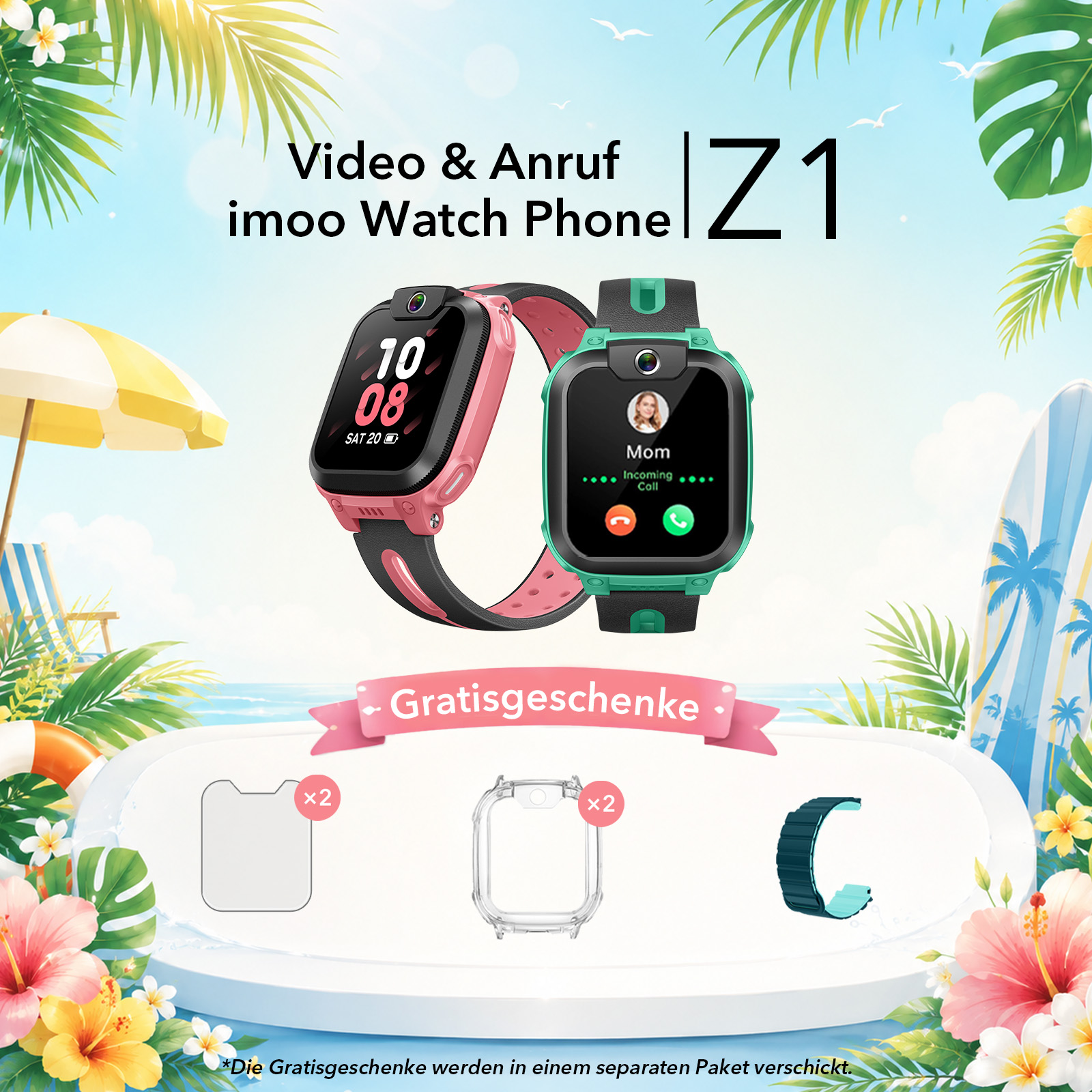 DE-imoo Z1 Kinder-Smartwatch-Telefon – Das perfekte Geschenk für Kinder