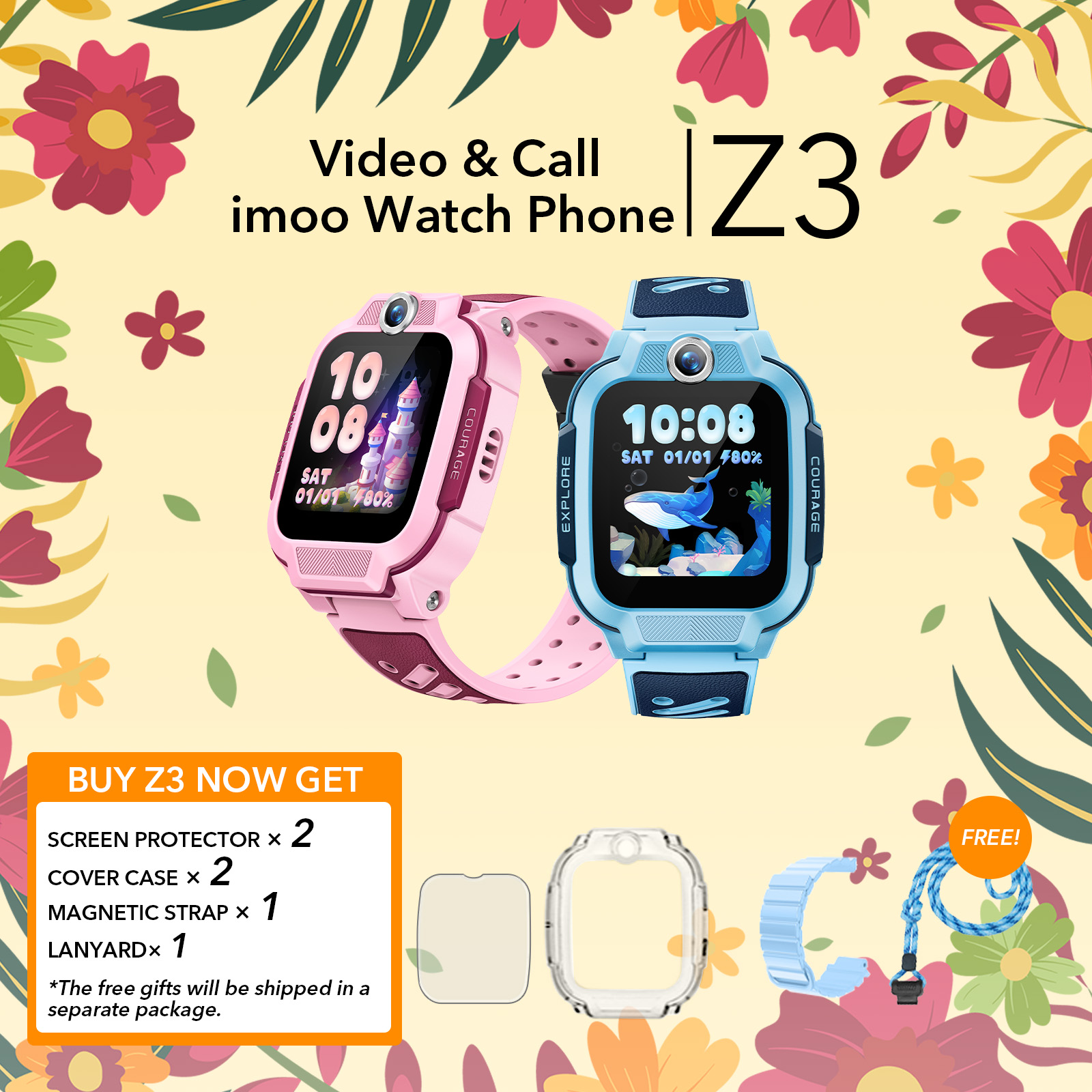 Kids Watches - The imoo Watch Phone Z3 and Smart Watch for Kids - Perfect Children's Gift