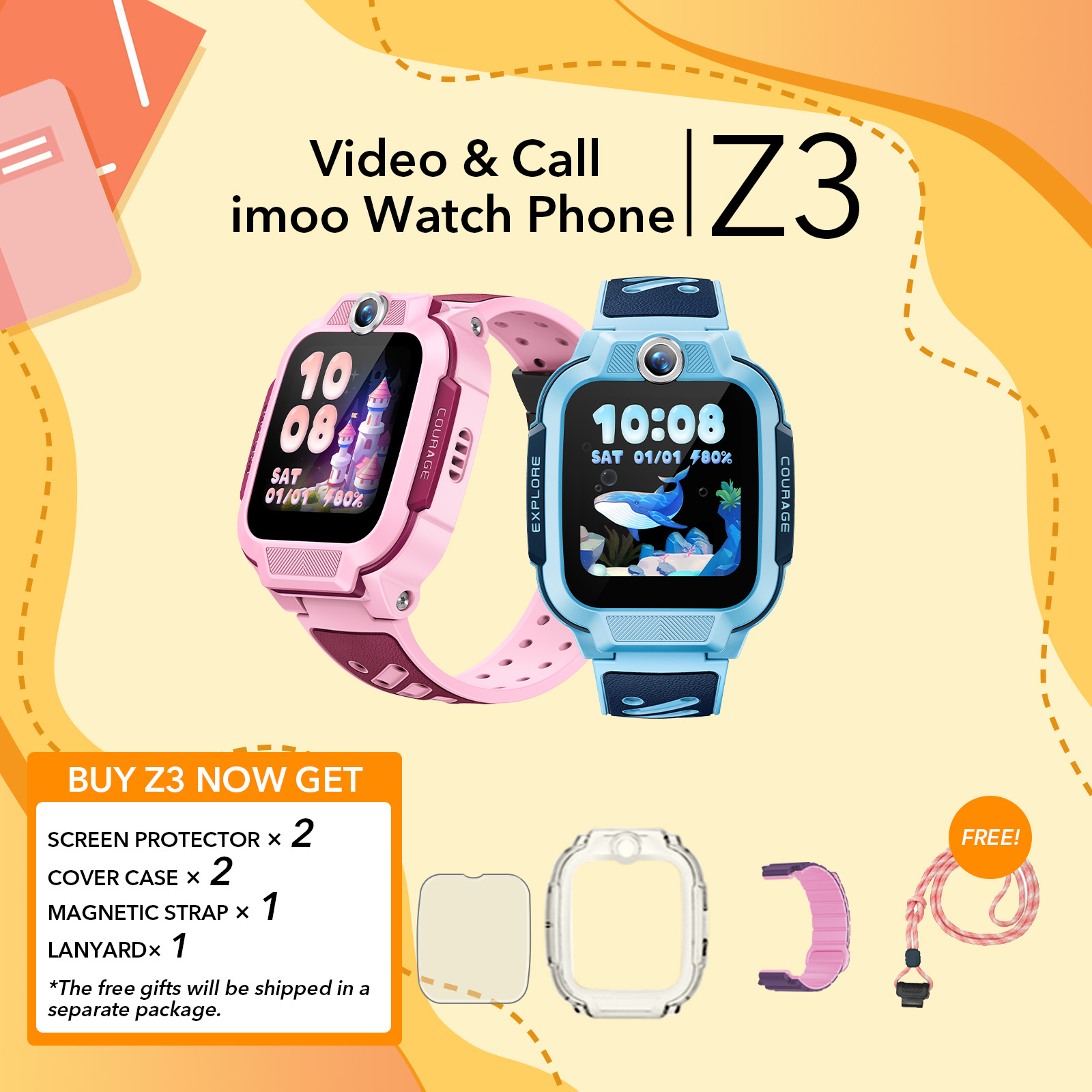 Kids Watches - The imoo Watch Phone Z3 and Smart Watch for Kids - Perfect Children's Gift