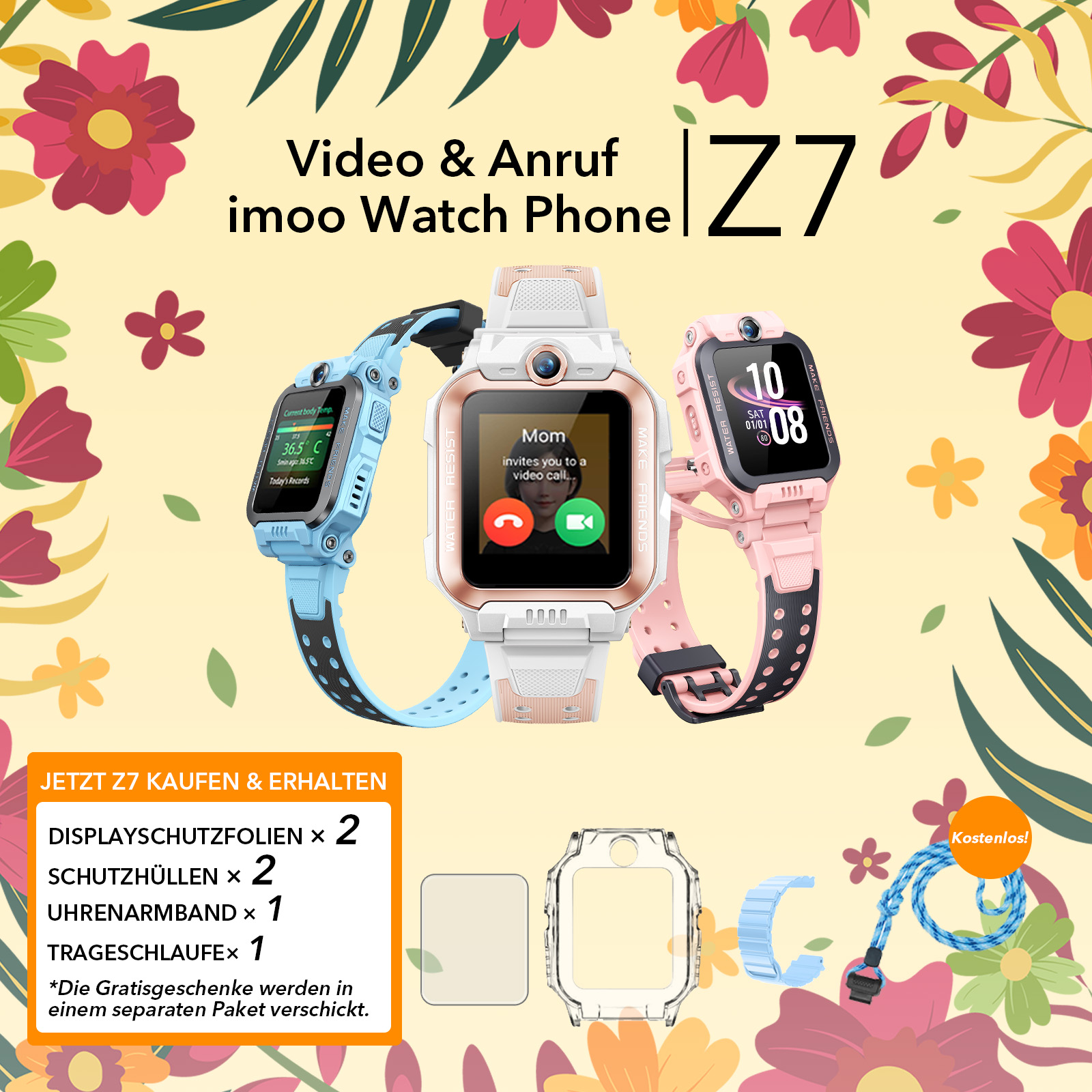 imoo Z7 Kinder-Smartwatch-Telefon – Das perfekte Geschenk für Kinder
