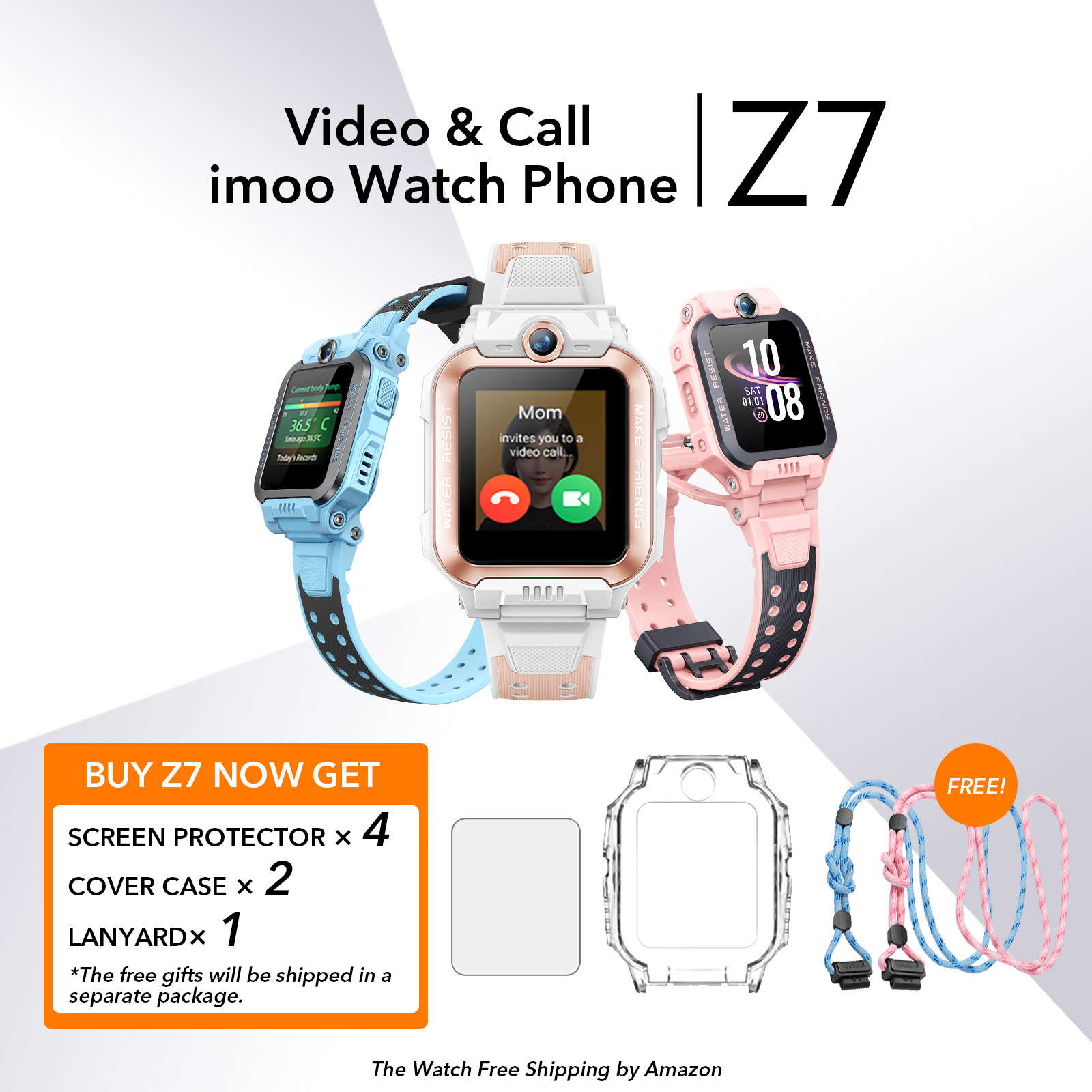 2025 New Color - imoo Z7 Kids Smart Watch Phone - Perfect Children's Gift
