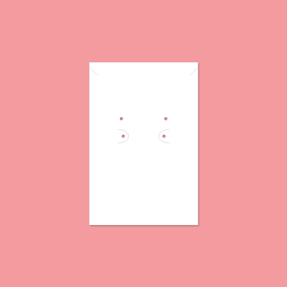 10x15cm Customize Logo Personalize Printing Necklace Earrings Jewelry Display Cards