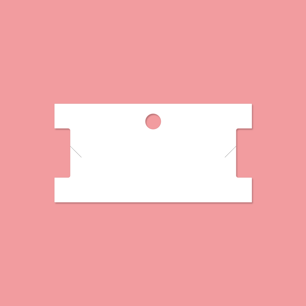 10x5cm Customize Logo Personalize Printing Necklace Earrings Jewelry Display Cards