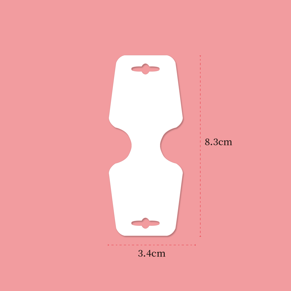 3.4x8.3cm Customize Logo Personalize Printing Necklace Chain Cards 