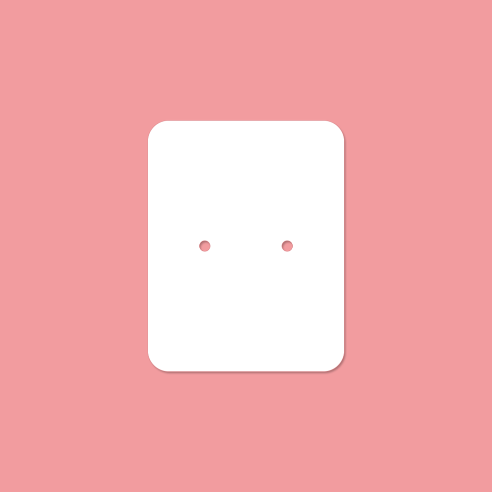 3.5x4.5cm Customize Logo Personalize Printing Necklace Earrings Jewelry Display Cards 