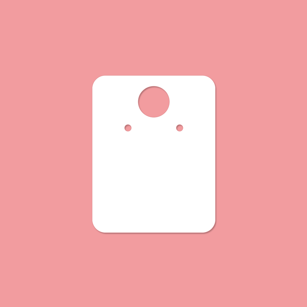 3.5x4.5cm Customize Logo Personalize Printing Necklace Earrings Jewelry Display Cards 