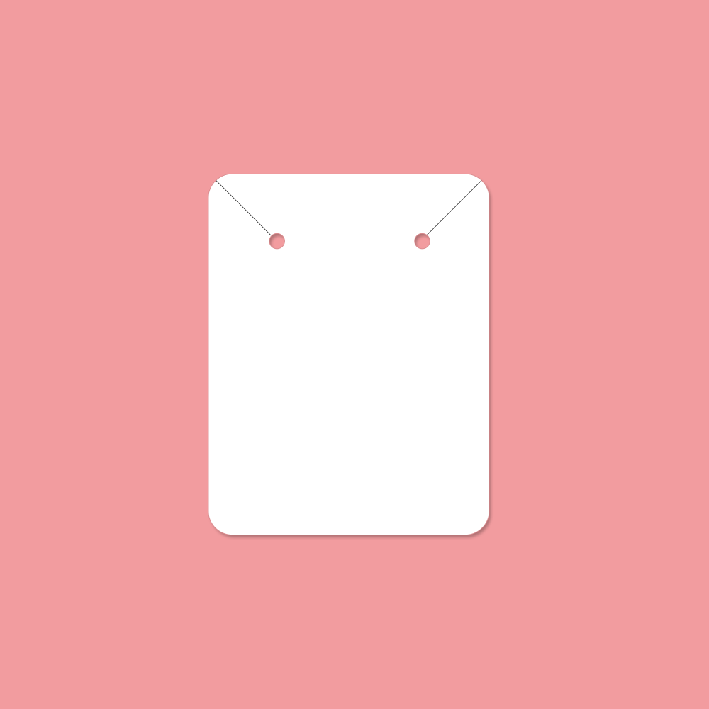 3.5x4.5cm Customize Logo Personalize Printing Necklace Earrings Jewelry Display Cards 