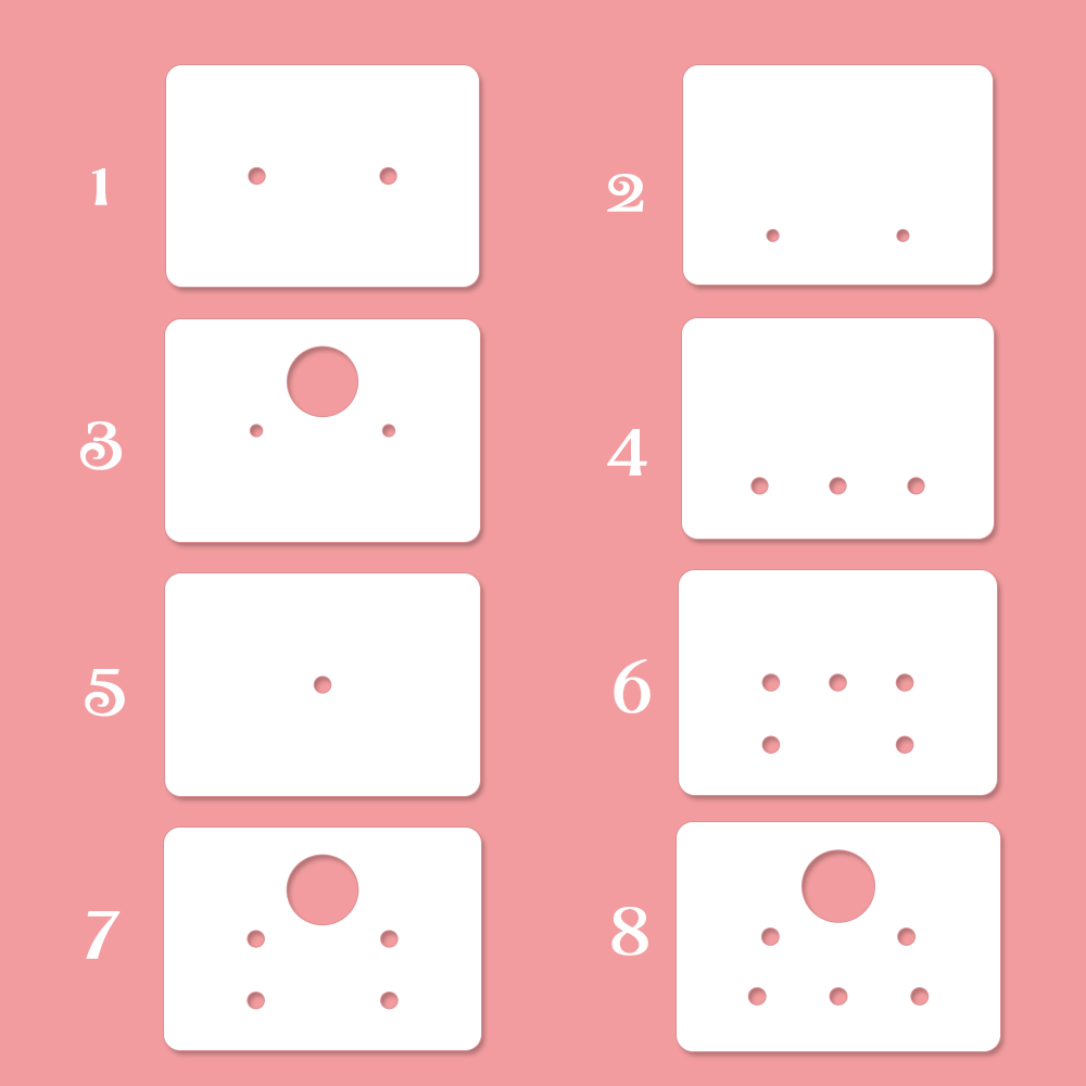 3.5x2.5cm Customize Logo Personalize Printing Earrings Jewelry Display Cards 