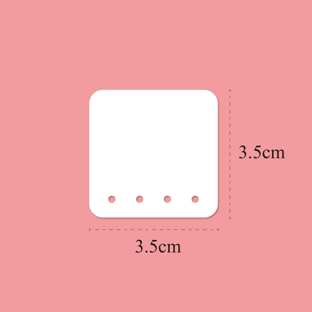 3.5x3.5cm Customize Logo Personalize Printing Earrings Jewelry Display Cards 