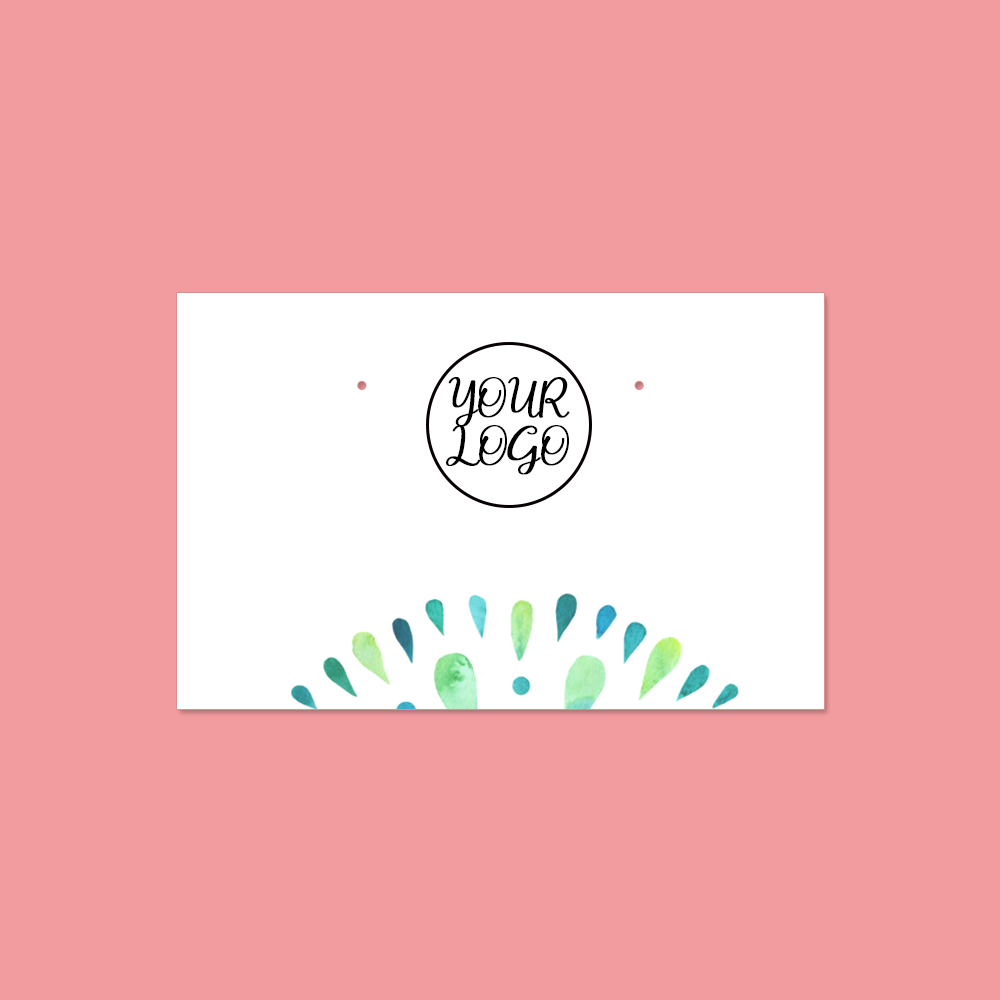 5.5“(14cm)/ 3.5“(9cm) Add Your Logo Customize Printing Earrings Display Cards For Jewelry 
