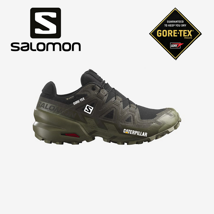 Salomon® e CAT® produzem calçados de caminhada impermeáveis ​​e respiráveis ​​para homens, ideais para atividades ao ar livre e trabalho.