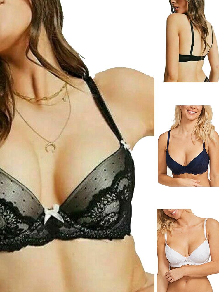 Figleaves Juliette Lace Plunge Bra