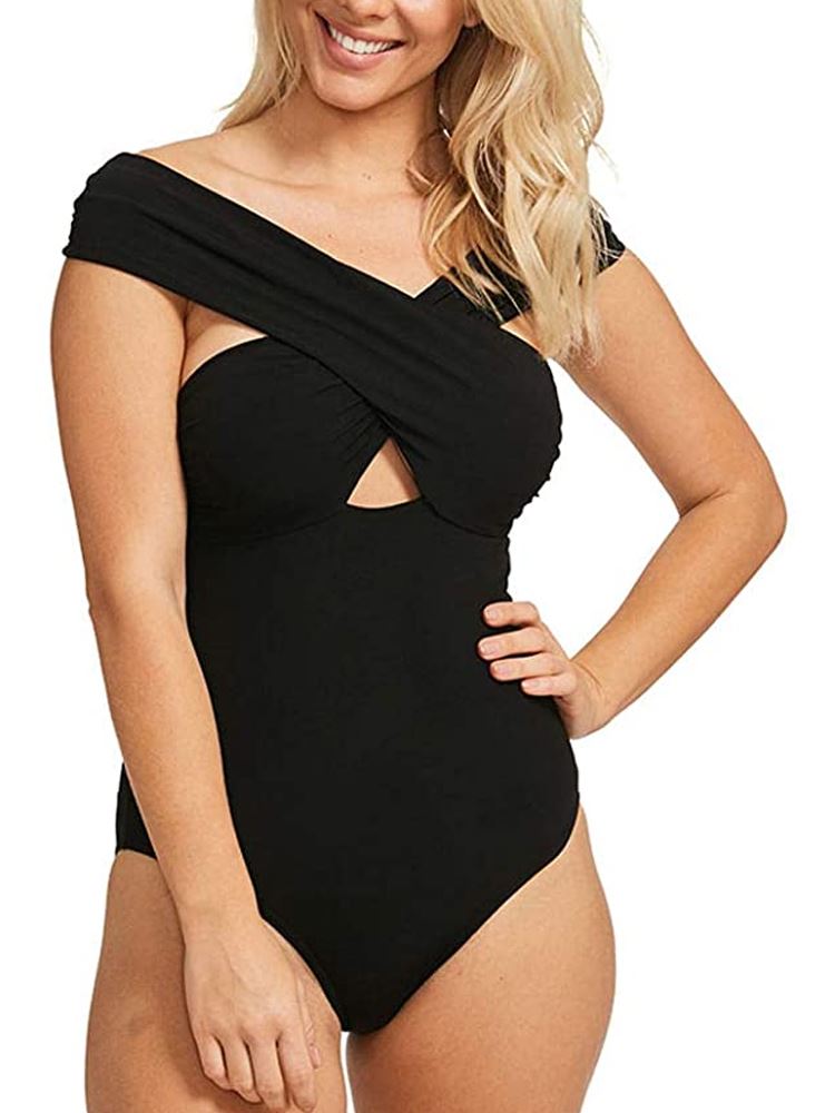 Figleaves Icon Annecy Off The Shoulder Swimsuit