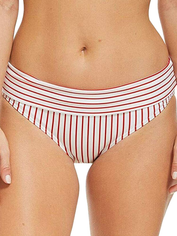 Figleaves Red White Strip Cape Castaway Tummy Control Swimsuit- Size 34G  (Sold Out Online!)