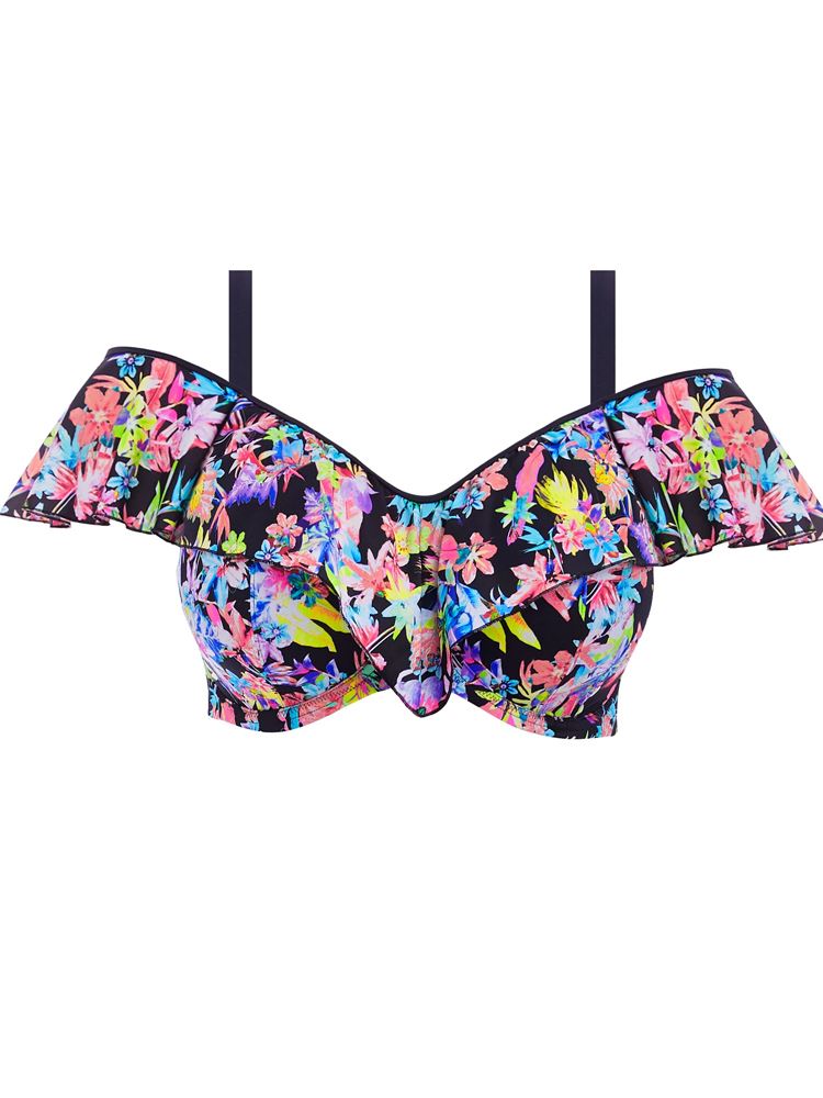 Elomi Electroflower Bardot Bikini Top