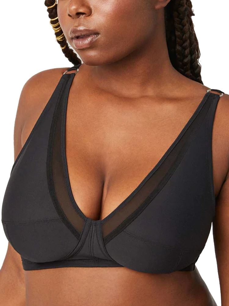 Plus Size Underwire Bra Full Coverage Minimizer Wide Straps Support Panels  Non-Padded Lace Cups 34 36 38 40 42 44 / B C D E F G H (34F/DDD, Black) at   Women's Clothing store