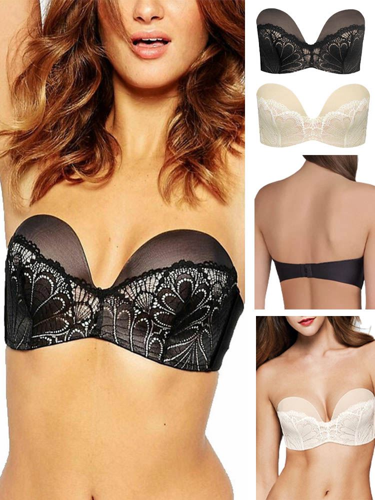 Womens Strapless Bras  Lingerie Outlet Store Wired Padded Bras
