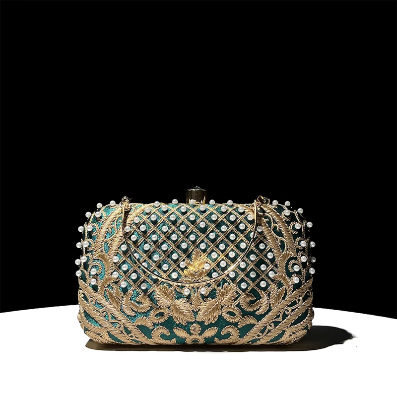 Gilded Bejeweled Bag
