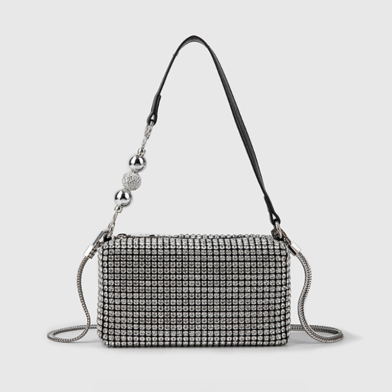 Square diamond handbag
