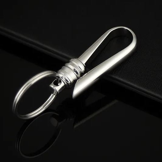 Simple Stainless Steel Keychain