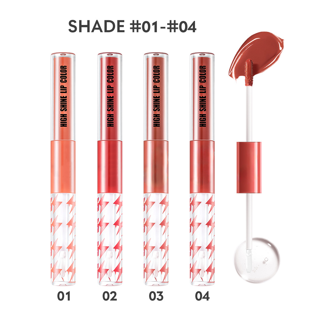 🎁LAST DAY 49% OFF🔥16 Color Double Ended High Shine Long Lasting Lip Gloss👄