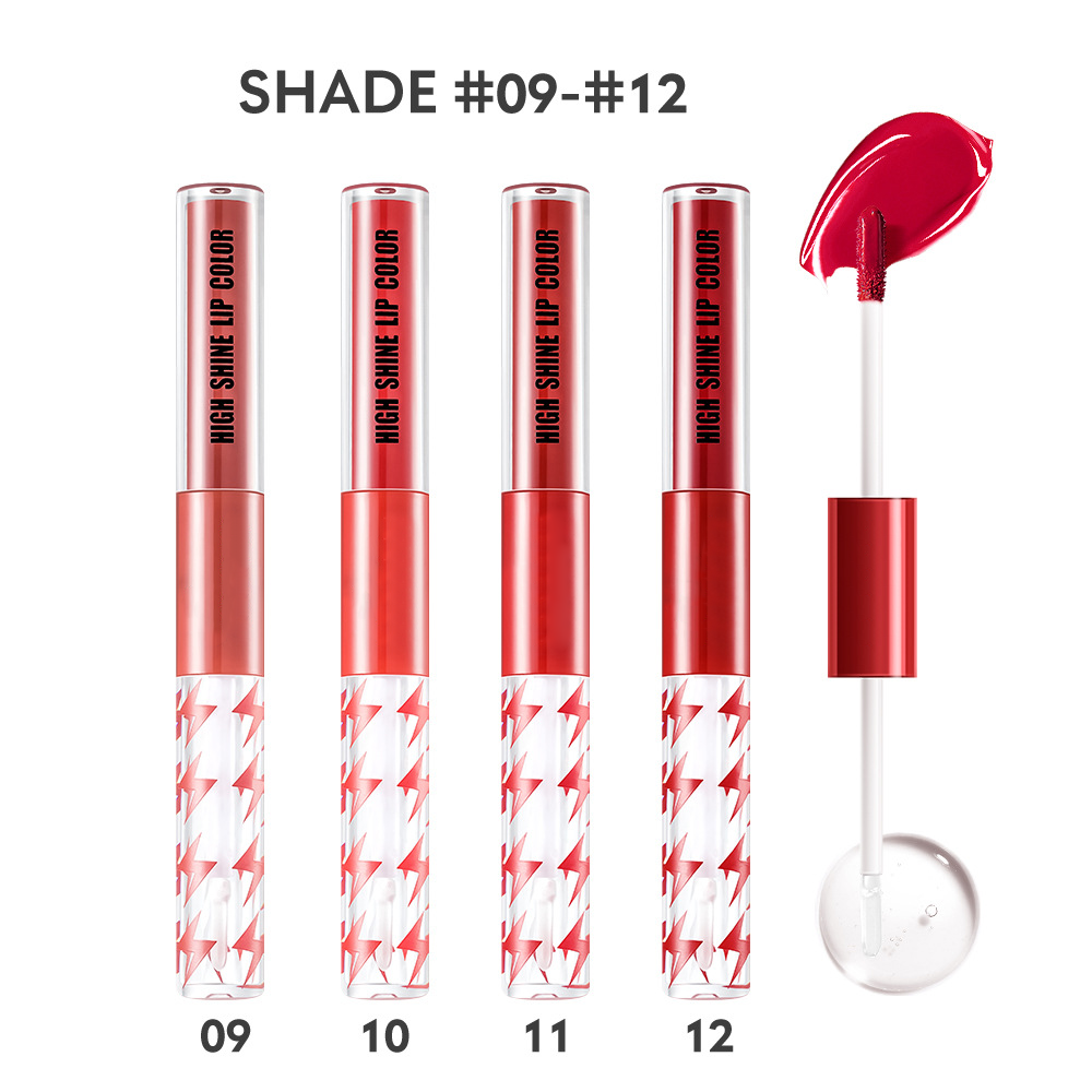 🎁LAST DAY 49% OFF🔥16 Color Double Ended High Shine Long Lasting Lip Gloss👄